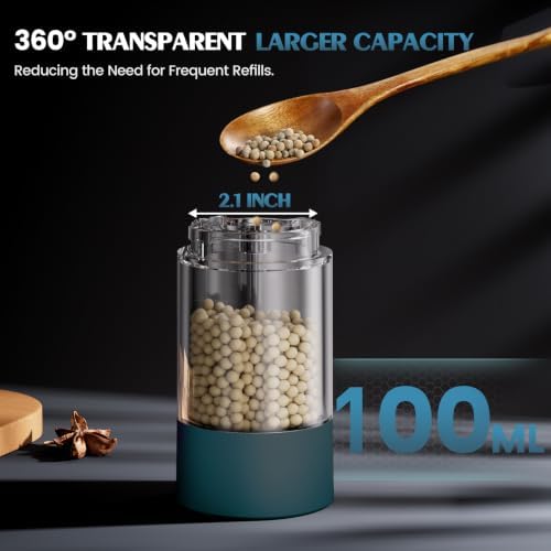 Electric Salt and Pepper Grinder Set Automatic Battery Pepper Mill Shakers - Image 4