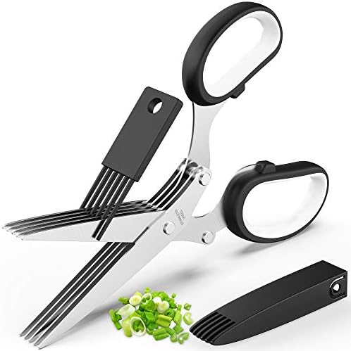 Herb Scissors with 5 Blades and Cover, New Kitchen Gadget 2026 by POROMI
