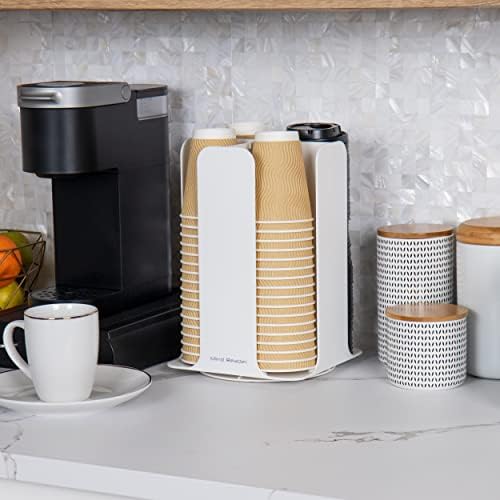 Mind Reader Cup and Lid Carousel, Countertop Org, Coffee Bar, Beverage Cup - Image 2