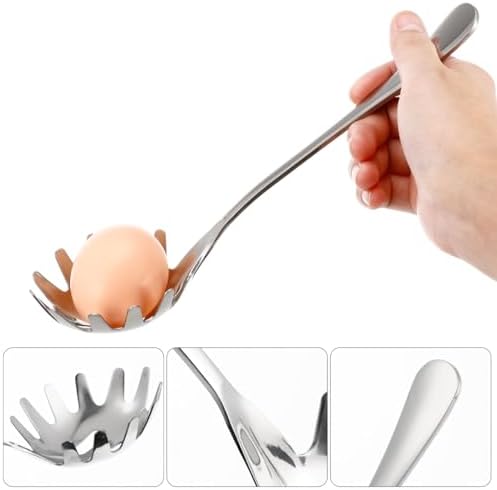 Hemoton Stainless Steel Spaghetti Spoon Server Noodle Spoon - Image 6