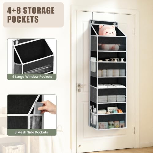 2 Pack 4 Tier Over the Door Organizer Provide Storage Space - Image 4