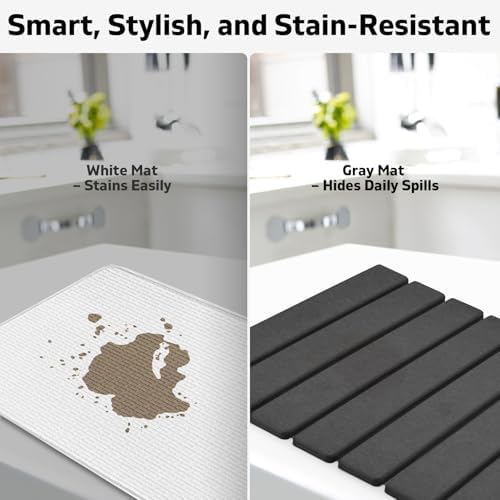 Large Stone Dish Drying Mat for Kitchen Counter, Quick Dry Dish Drying Mats - Image 4