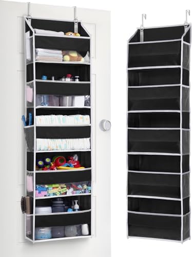 ULG 1 Pack Over The Door Organizer – 5 Shelf Door Organizer Hanging & 10 Side by ULG