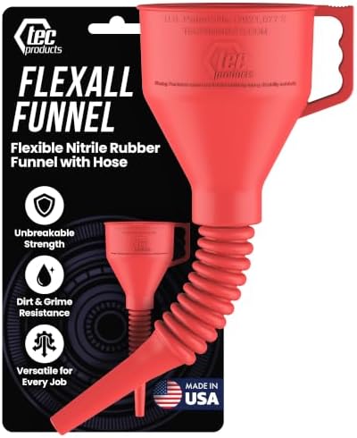 TEC Products FlexAll Long Flexible Oil Change Funnel, 16x5 Inches by TECProducts