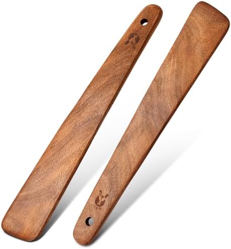 12" Teak Wooden Spatula for Cooking by Unknown