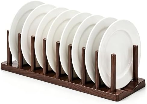 Berglander Dish Rack 14", Adjustable Vertical Plate & Lid Organizer by Berglander