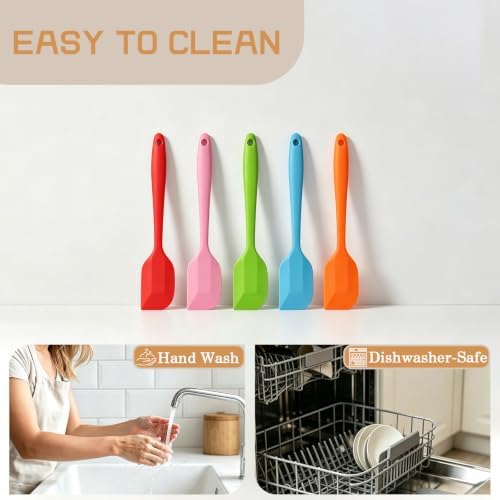 Silicone Spatula Heat Resistant 8.5 inch Small Rubber Spatulas Cooking Utensil - Image 5