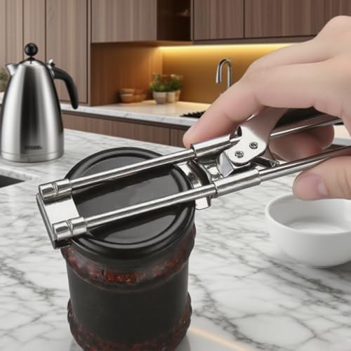 2 Pack Adjustable Jar Opener for Weak Hands, Stainless Steel Can Opener & Beer - Image 2