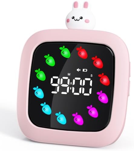 Yunbaoit Digital Visual Timer for Kids, 99-Minute Countdown, Rechargeable by Yunbaoit