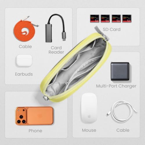 tomtoc Electronics Organizer Travel Case, Cable Organizer - Image 4