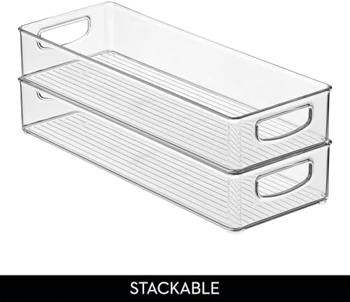 iDesign Slim Extra Long Clear Storage Bin - Image 5