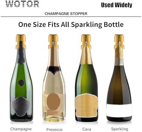 WOTOR Champagne Bottle Stoppers, Stainless Steel, 2 Pack - Image 6