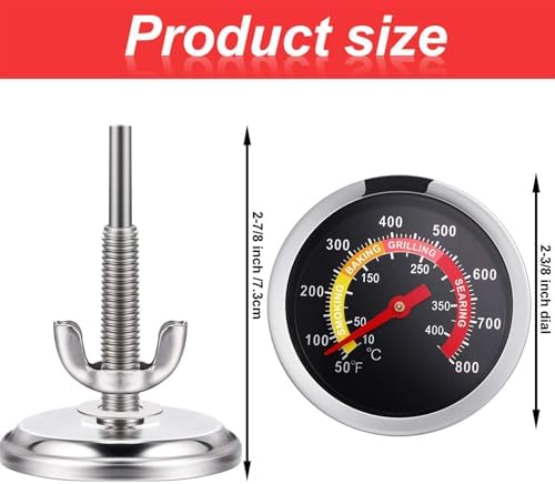 Frienda 6 Packs Charcoal Grill Thermometer Gauge - Image 2