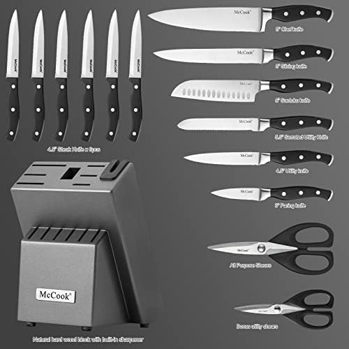 McCook® Knife Sets, German Stainless Steel Kitchen Knife Block Set - Image 6