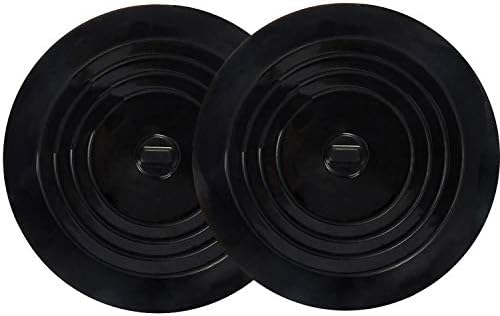 V-TOP Tub Stopper 2 Pack, 6 inches Large Silicone Drain Plug Hair Stopper Flat by V-TOP