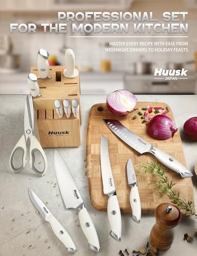 Huusk Knife Set with Block - Image 2