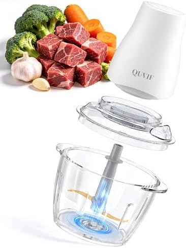 Food Processor Meat Grinder Electric Food Chopper, Easy-Clean by QUVIF