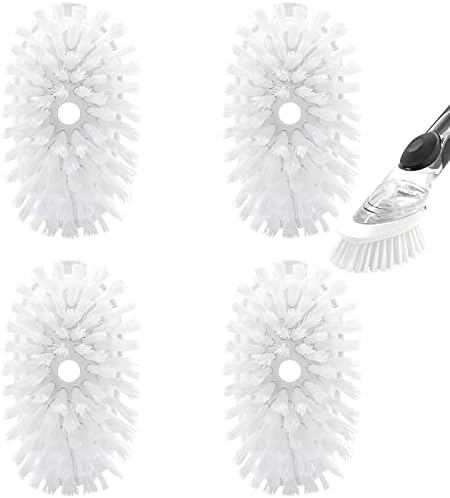 4 Pack Dish Brush Refills for OXO/RIMAY Soap Dispensing Dish Brush by RIMAY