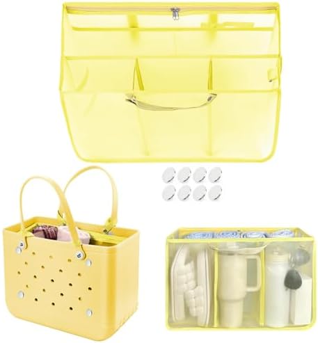 XYFuuee Beach Bag Organizer Insert Divider by Transformyouroutdoorspace
