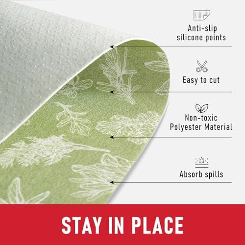 Cooyes Large Fridge Liners for Refrigerator, 17.7" × 360", Drawer & Shelf - Image 4