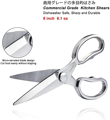 TONMA Kitchen Scissors All Purpose, Made in Japan, Stainless Steel - Image 2
