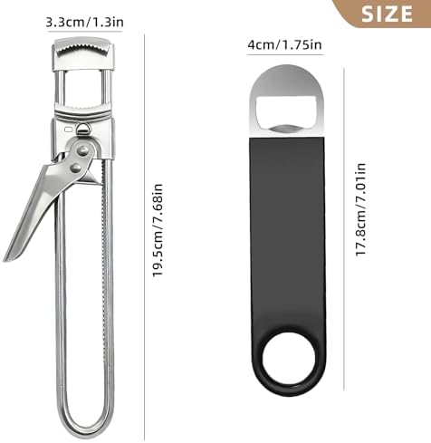2 Pack Adjustable Jar Opener for Weak Hands, Stainless Steel Can Opener & Beer - Image 5