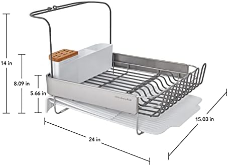 KitchenAid Full Size Compact to Full Capactiy Expandable Rust Resistant Dish - Image 5