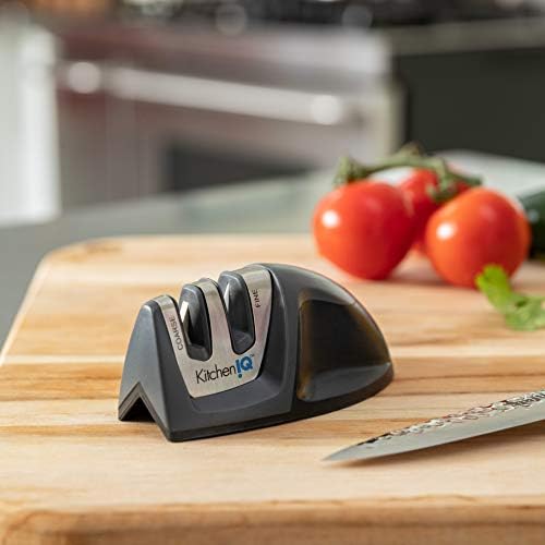 KitchenIQ 50825 | Diamond Deluxe Edge Grip 2-Stage Knife Sharpener | Black | - Image 3