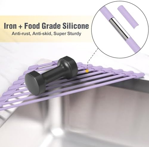 Tomorotec Triangle Roll Up Dish Drying Rack - Image 3