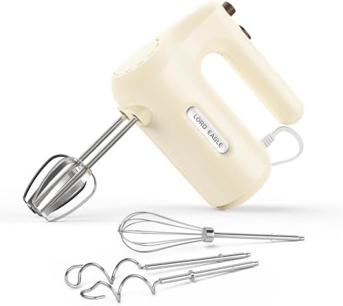 Lord Eagle 5-Speed Small Hand Mixer Electric, 300W Compact Portable by LordEagle