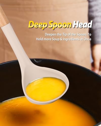 BUNDLEPRO Silicone Soup Ladle and Pasta Spoon Set - Image 4