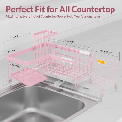 Extendable L-Shaped Sink Caddy Organizer - Image 2