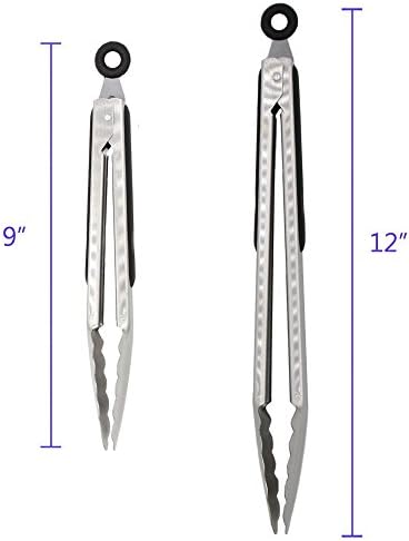 304 Stainless Steel Kitchen Cooking Tongs - Image 4