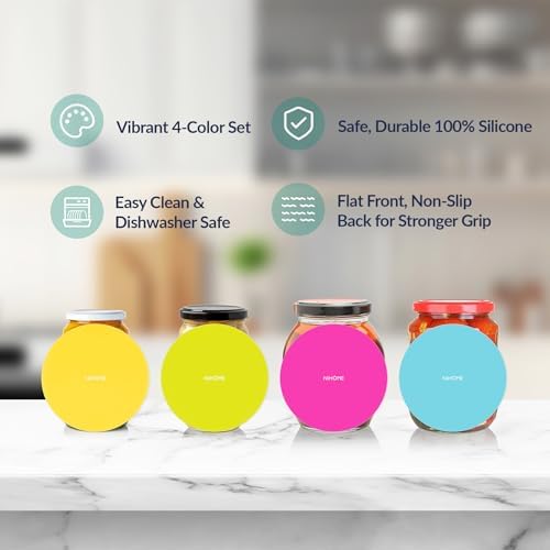 NiHome Silicone Jar Opener Gripper Pads, 6 In - Image 5