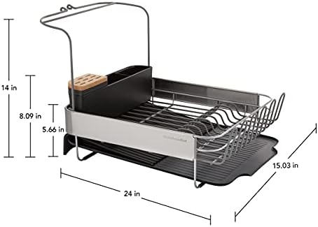 KitchenAid Full Size, Rust Resistant Expandable Dish Rack - Image 5