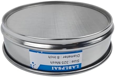 325 Mesh Lab Sieves 8" Diameter 304 Stainless Steel Wire Cloth Test Sieve - Image 2