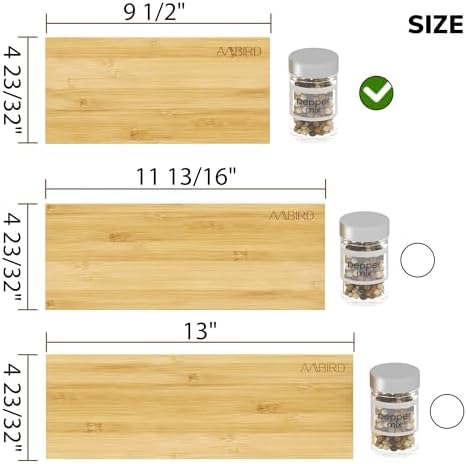 AMBIRD Bamboo Spice Drawer Organizer - Image 7