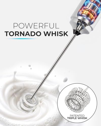 Zulay Kitchen Rechargeable Milk Frother Handheld - Image 4