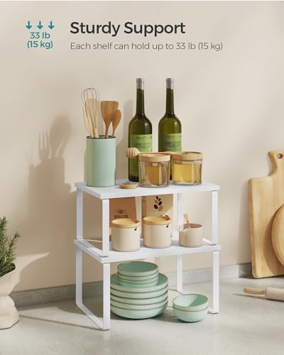 SONGMICS Cabinet Organizer Shelf, Kitchen Storage - Image 5