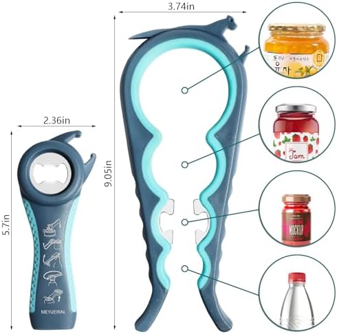 Jar Opener, 6 In 1 Bottle Opener Can Opener - Image 5