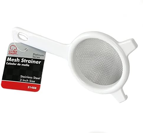 Chef Craft Classic Stainless Steel Mesh Strainer, 3 inches in diameter - Image 2