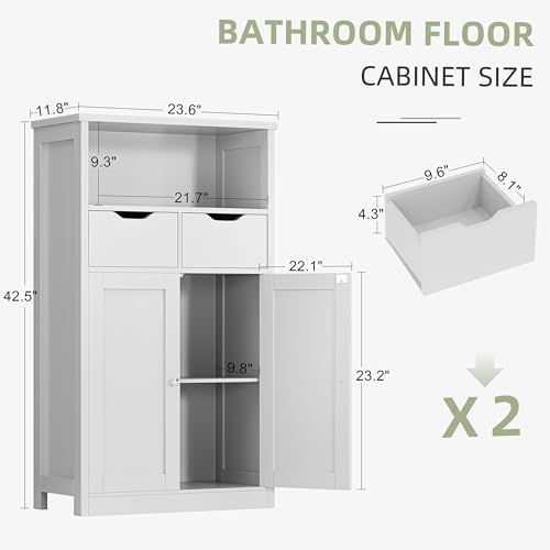 Shintenchi Bathroom Floor Storage Cabinet - Image 3