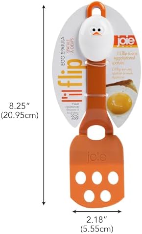 Joie Lil' Flip Egg Spatula, Slotted and Compact Turner, Durable Nylon, Heat - Image 4