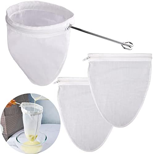 WMKGG Ultra Fine Mesh Strainer Bags, Reusable Mesh Filter Bags by Focusonthekitchensupplies
