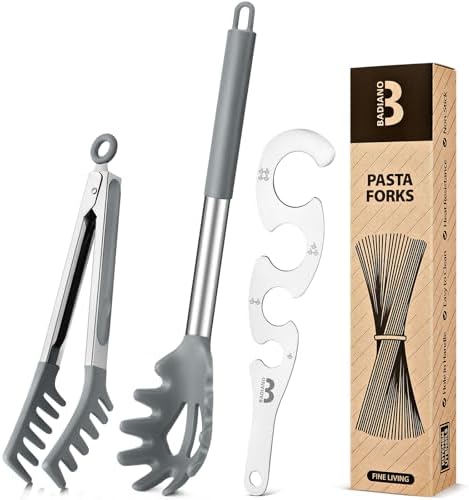 Silicone Spaghetti Spoon & Pasta Tong by BADIANO