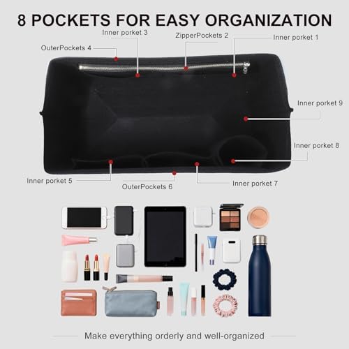 Tote Bag Organizer Insert for Longchamp LePliage L Travel Bag - Image 3