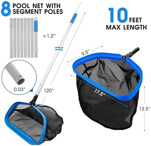 TidyMister 17.5 in Pool Skimmer Net - Image 6
