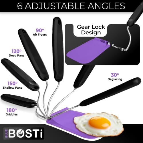 Adjustable Angle Spatula PPSU Material – Flexible Cooking Egg Flipper & Fish - Image 2