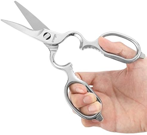 LIVINGO 8.5" Kitchen Shears Heavy Duty Forged Stainless Steel Scissors - Image 6