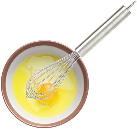 Stainless Steel Small Whisk for Cooking, 8 inches by Huakai